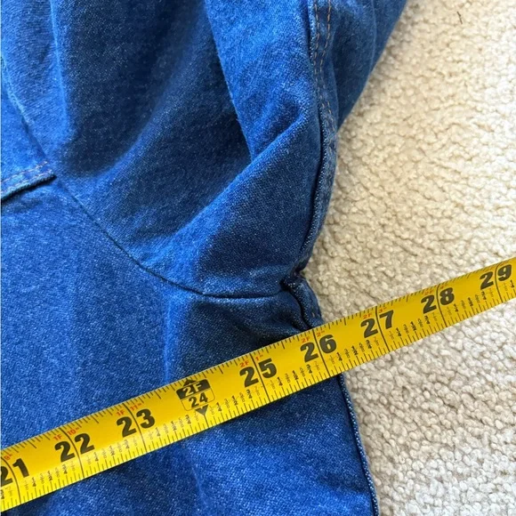 Wrangler Blanket Lined Corduroy Collar Denim Jacket Size 48 / XL - Picture 6 of 8
